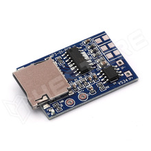 TF-MP3-2W / MP3 lejátszó modul, microSD, 3.7...5V DC, 2W, 3...8Ω