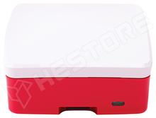 RPI4B-CASE-REDWHITE / Raspberry Pi 4 Model B doboz, műanyag, piros-fehér