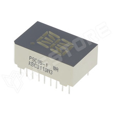 PSC05-11EWA / LED kijelző, alfanumerikus, piros, 12.7mm, 7.6mcd, közös katód (KINGBRIGHT ELECTRONIC)