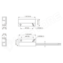 FM-102-BR / Nyitás érzékelő (reed csöves), SPST-NO, barna (TANE ALARM PRODUCTS)