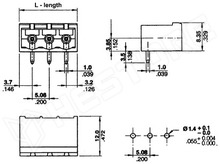 796638-4 / Sorkapocs, 90° RM5,08 4P zárt (796638-4 / TE Connectivity)