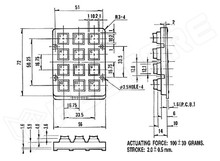 Keypad 12-02 / Billentyűzet, fém, numerikus (ACCORD)