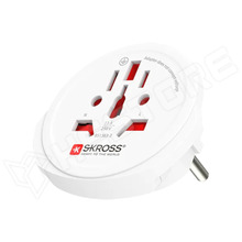 SKROSS-1.500211-E / SKROSS földelt hálózati utazó adapter, kínai, angol és amerikai eszközökhöz (SKROSS)
