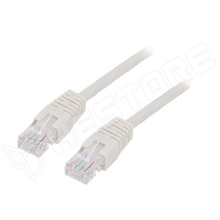 RJ45-CAT5E-0.5M / U/UTP Patch kábel, CCA, 0.5m