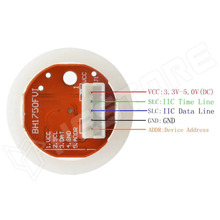 BH1750FVI-I2C-WO / BH1750FVI IIC fényérzékelő modul búrával
