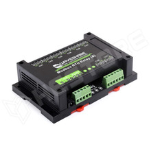 MODBUS-RTU-RELAY-8CH-B / 8 csatornás relé modul, RS485, Modbus RTU, DIN sín (25739 / Modbus RTU Relay (B) / WAVESHARE)