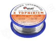 LC60-3.00/0.1 / Forrasztóón, Sn60Pb40, SW26, 1.1.2.B, ROL1, 3mm, 100g (Sn60Pb40 SW26/2,5% (1.1.2.B) 3mm 100g / CYNEL)