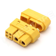 XT60-2+4-F / DC tápcsatlakozó, XT60, 2+4pin, anya, lengő (AMASS)