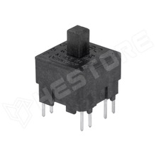 MEC15401 / Mikrokapcsoló TACT, DPST-NO + DPST-NC, 0.025A, 120VDC, THT, ON-(ON) (1540109 / MEC)