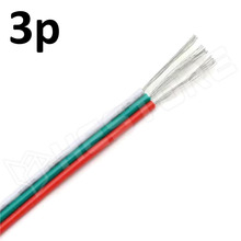 AWG22-3C-WSRGB / Szalagkábel, 3 erű, programozható WSRGB LED szalaghoz, 22AWG / 0.34mm², 3A
