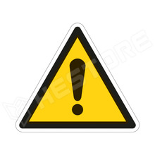 ISO7010-W001-50X43 / Általános veszély!, figyelmeztető matrica, 50 x 43mm