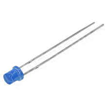EVL-30FD-BL / LED, 3mm, lapos, diffúz, kék