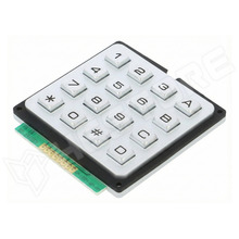 AK-1604-N-SSB-WP-MM+GKT / Billentyűzet, fém, numerikus, 16 gombos (AK-1604-N-SSB-WP-MM+GKT / ACCORD)