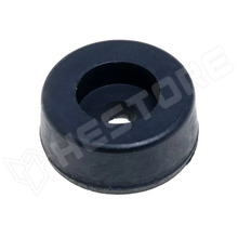 NF-005 / Gumiláb, fekete, besüllyesztett fejű átmenőfurattal, Ø17.2 x 7mm (NF-005 / FIX&FASTEN)