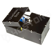 DIY USELESS BOX / Haszontalan doboz KIT, szereld magad, fekete