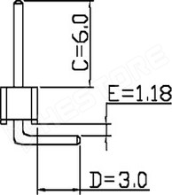 ZL211-20KG (WWS20A) / Tüskesor, 90°, tördelhető, 20pin (NINIGI)