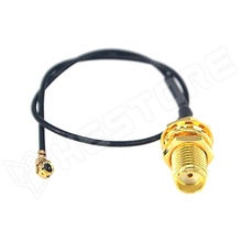 IPEX1-SMA-RG1.13 / IPEX1 - SMA anya csatlakozó kábel, 15cm, RG1.13, 11mm menethossz