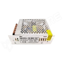 S-60-12 / Tápegység, 60W, 12V, 5A, potméter ±10%