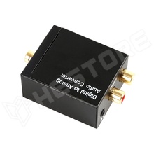 DAC-OPT-COAX-RCA / Digitális optikai/koaxiális analóg RCA audio konverter, 3.5mm jack
