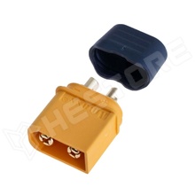 XT60H-M-CF / DC tápcsatlakozó, XT60H, apa, vezetékre forrasztható, 30A