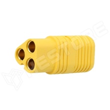 MT60-F-CF / DC tápcsatlakozó, MT60, anya, vezetékre forrasztható, 30A, 3Pin
