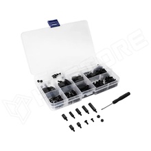 NYLON-SCREW-KIT / Csavar készlet Raspberry Pi-hez, műanyag, M3, M2.5, fekete