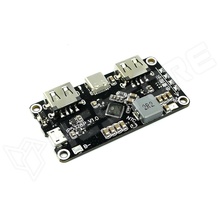 IP5328P-M / Akkumulátor töltő modul, li-ion, 18W gyorstöltés, 2xUSB-A, USB-C